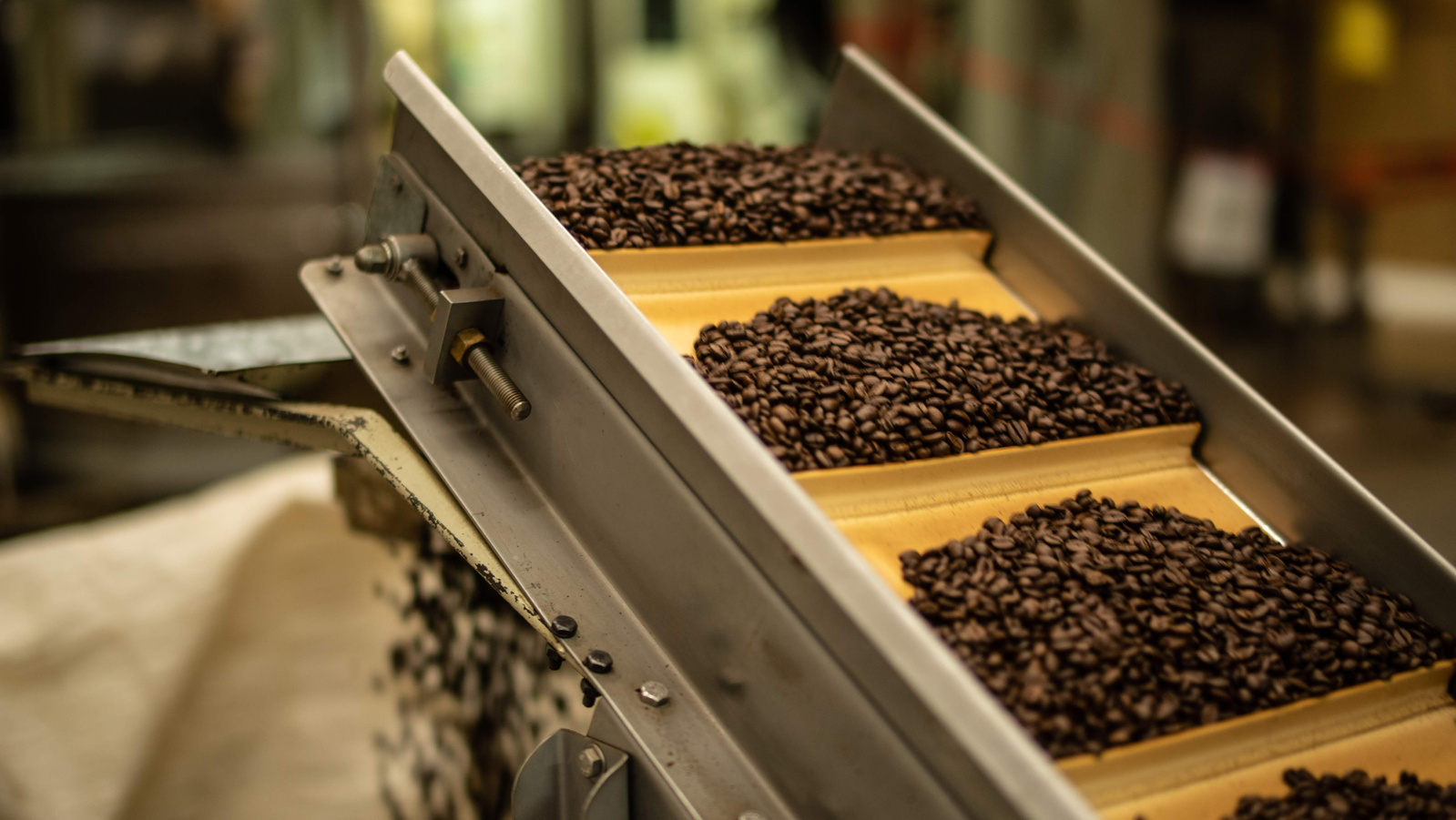 Coffee production machine